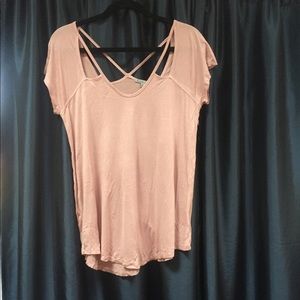 Charlotte Russe Mauve Super Soft Long T-Shirt
